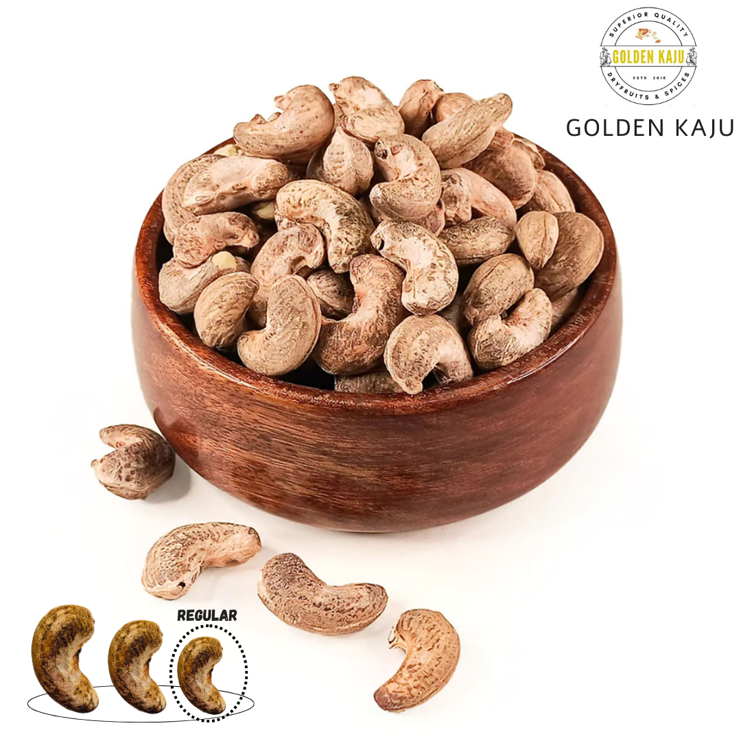 Goan Harvest Drum Roasted Cashews with Skin - Naturally Nutritious : Regular Size