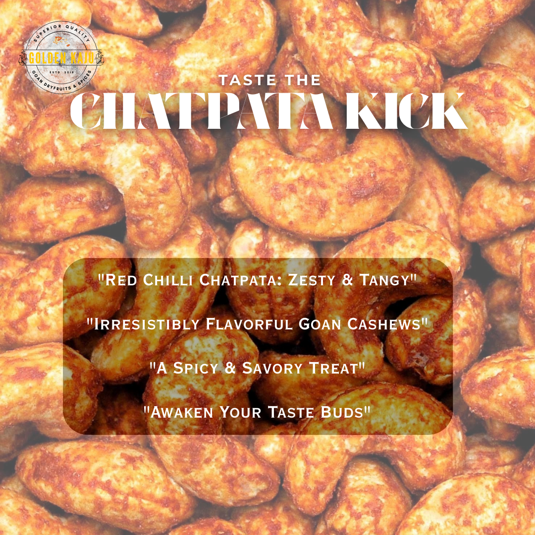 Goan Red Chilli Chatpata Masala Cashews - Spicy & Tangy
