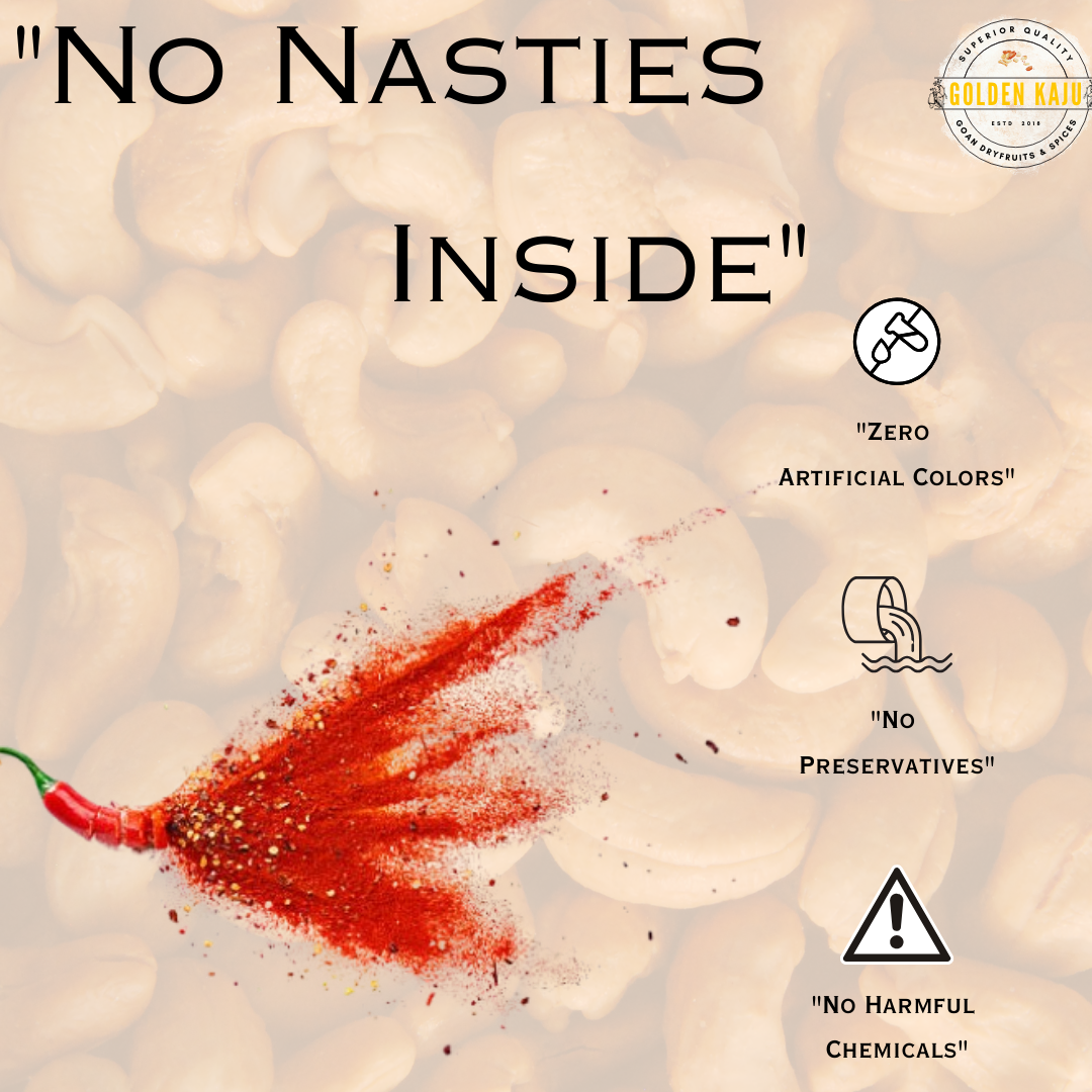 Goan Red Chilli Chatpata Masala Cashews - Spicy & Tangy