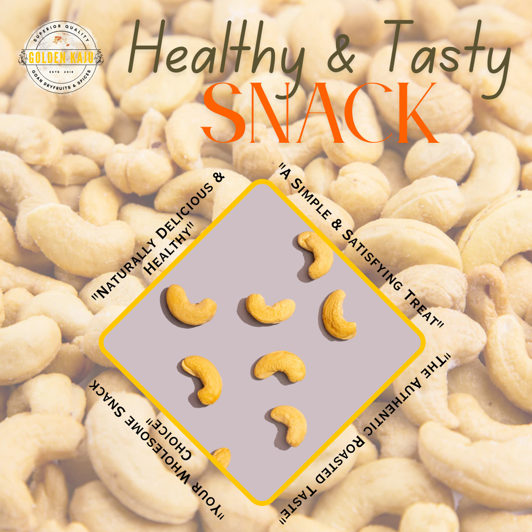 Goan Salted Roasted Cashews - Pure & Natural