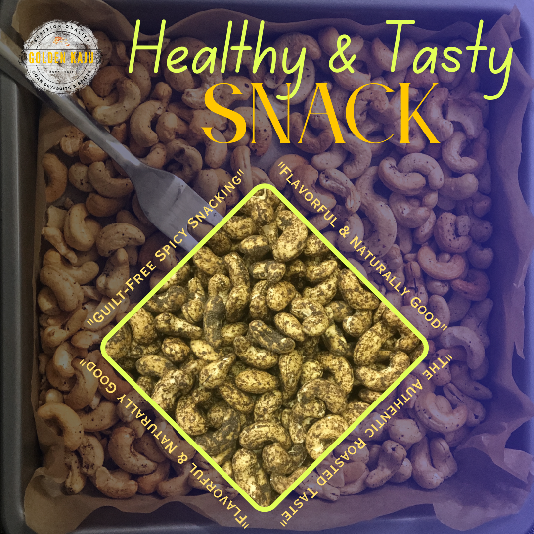 Goan Black Pepper Zesty Masala Cashews - Bold & Aromatic