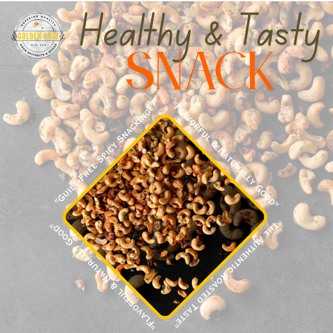 Goan Garlic Chatpata Masala Cashews - Zesty & Savory