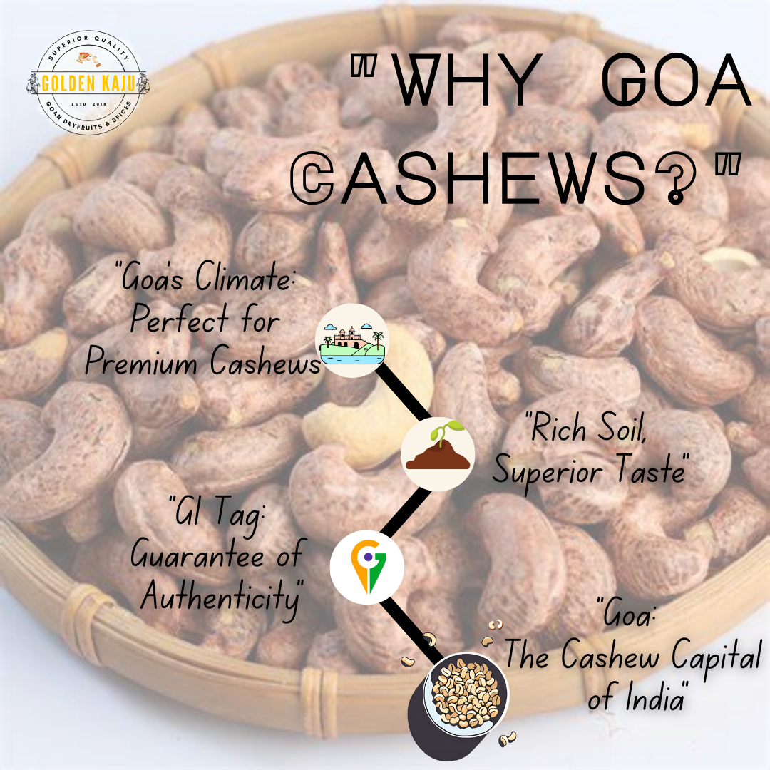 Goan Harvest Jumbo cashew with Skin (Drum Roasted)