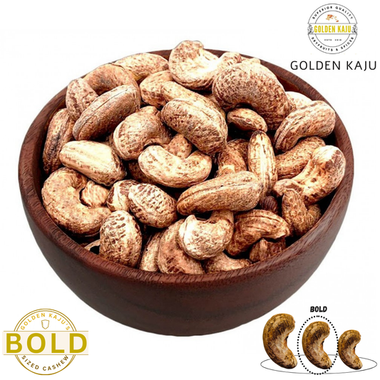Goan Harvest BOLD Cashew with Skin (Drum Roasted)