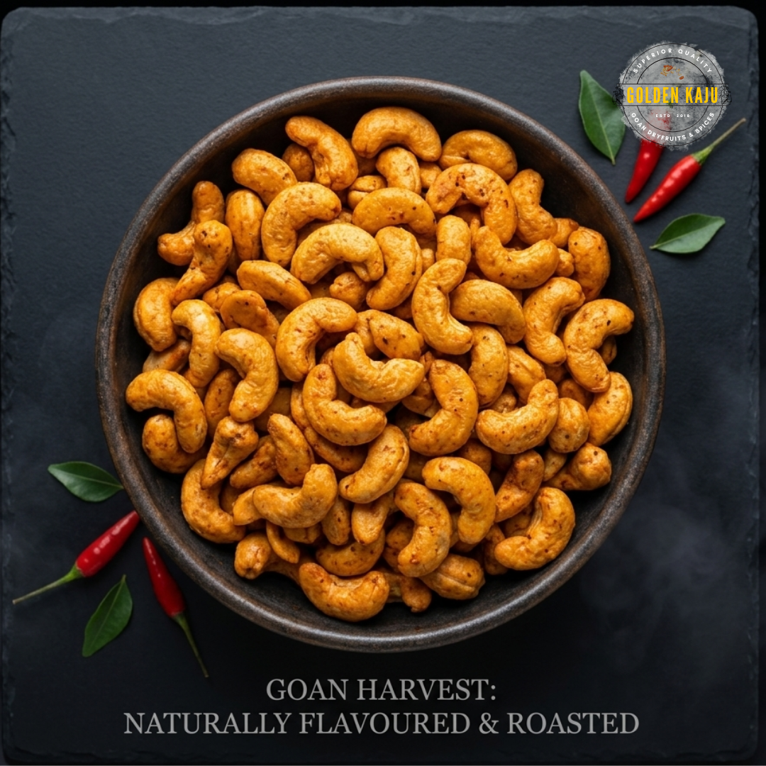 Spicy Peri Peri Roasted Cashews | Zero Oil Dry Roasted | Coastal series