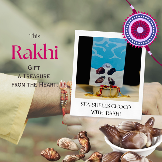 Premium Seashell Chocolates with Elegant Bracelet Rakhi