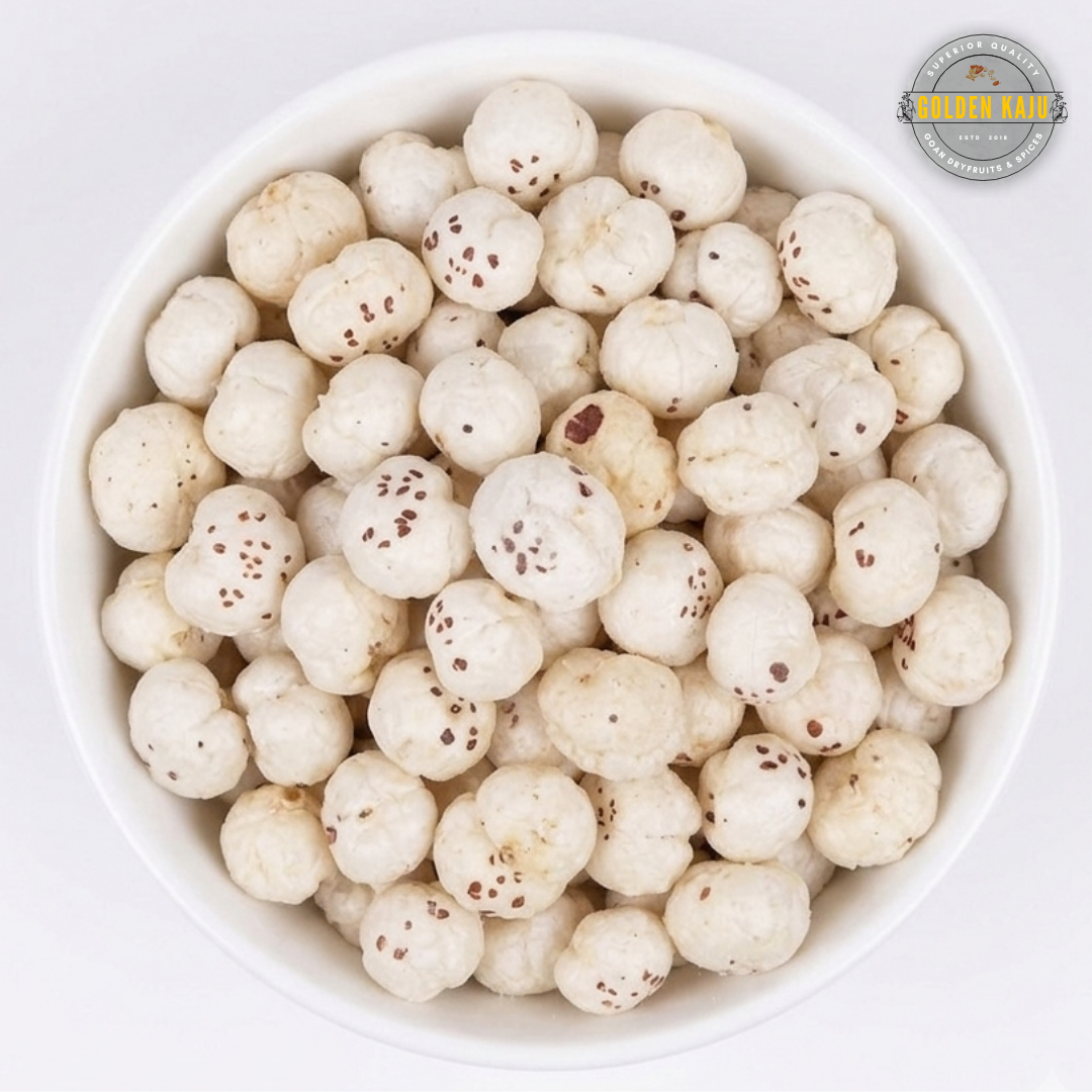 Salted Roasted Makhana | Classic Crispy Fox Nuts : Golden Kaju's Coastal Nuts