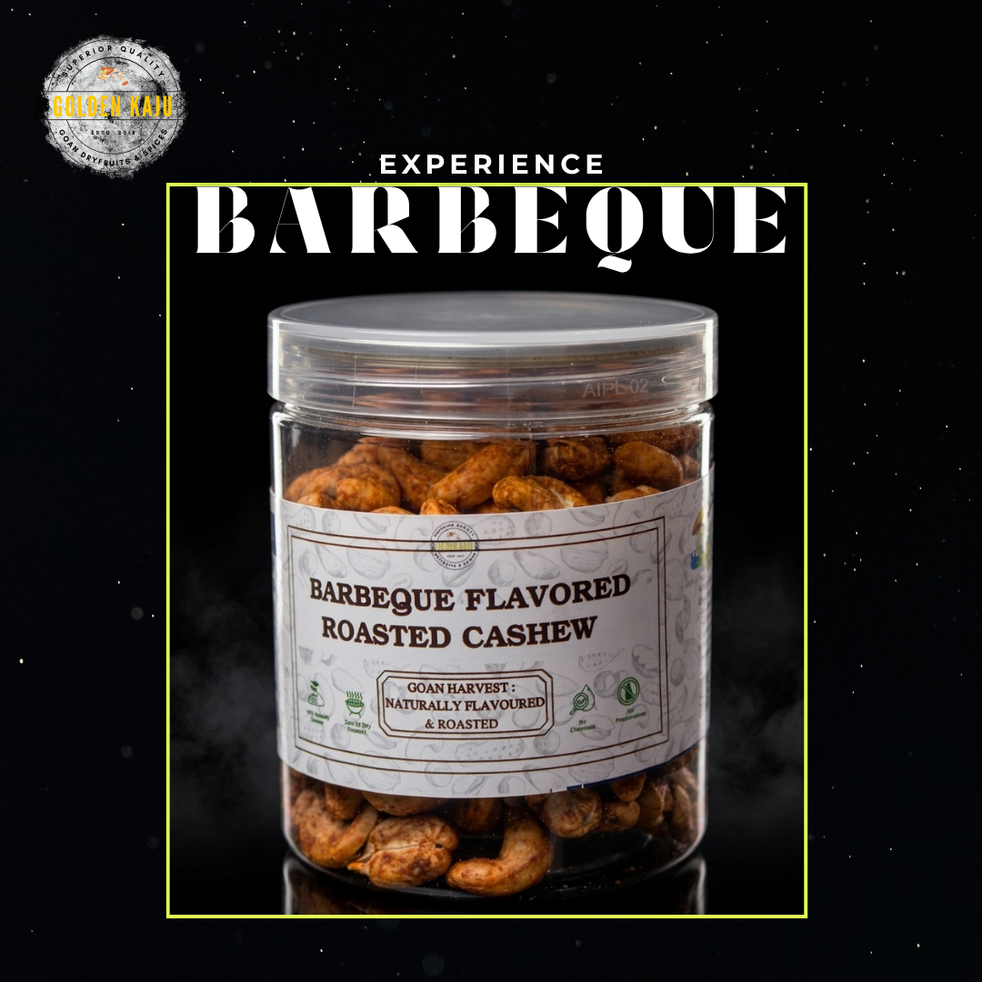 Barbeque (BBQ) Flavored Roasted Cashews - Premium Goan Harvest