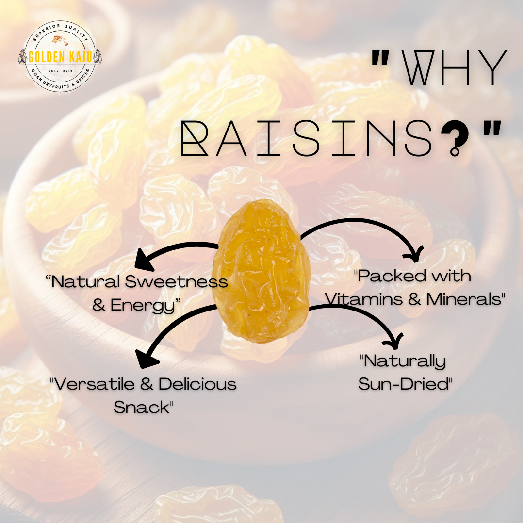 Golden Rasinis Golden Raisins - Naturally Sweet & Sun-Dried – Golden Kaju