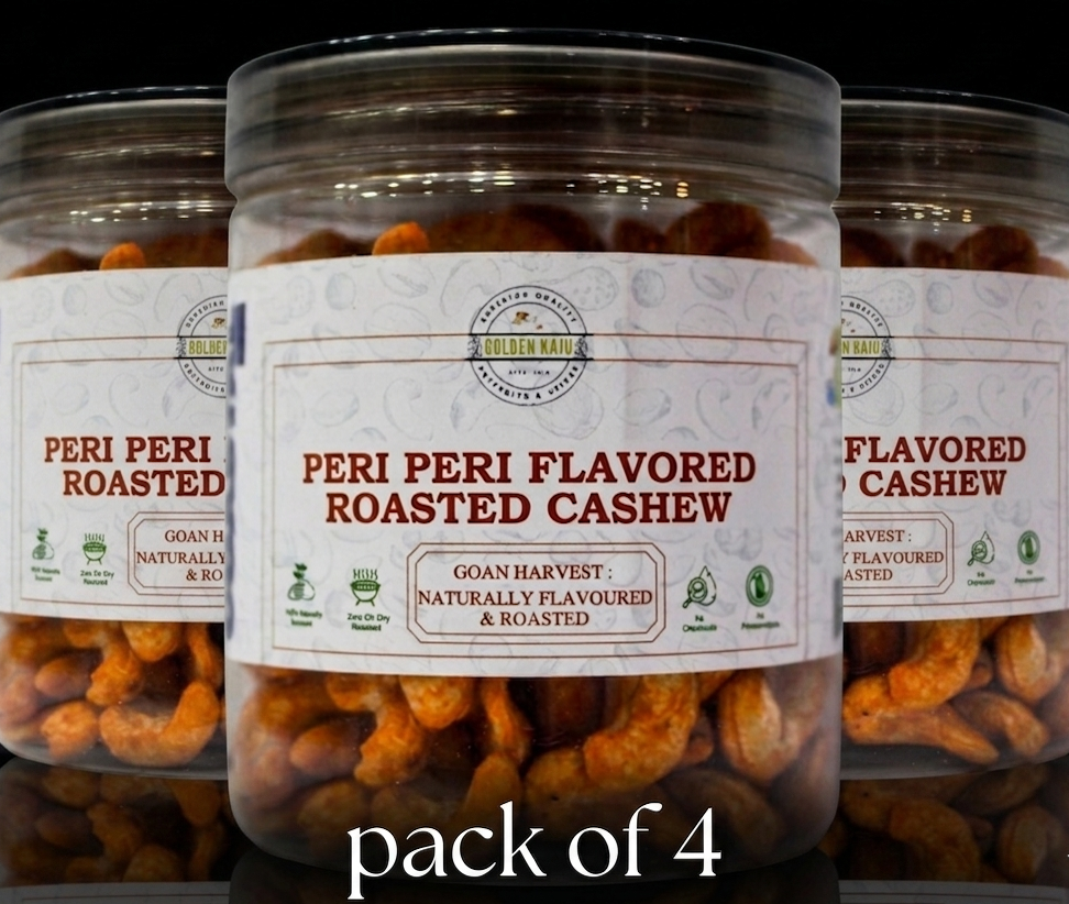 Spicy Peri Peri Roasted Cashews | Zero Oil Dry Roasted | Coastal series