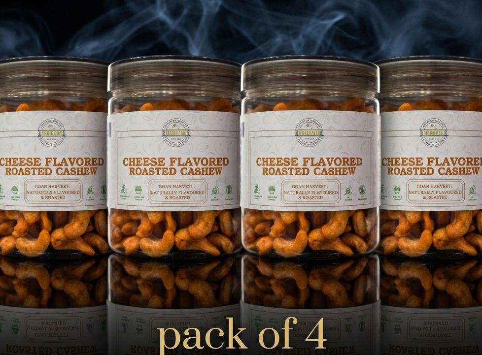 Cheese Flavored Roasted Cashews - Golden Kaju's Coastal Series